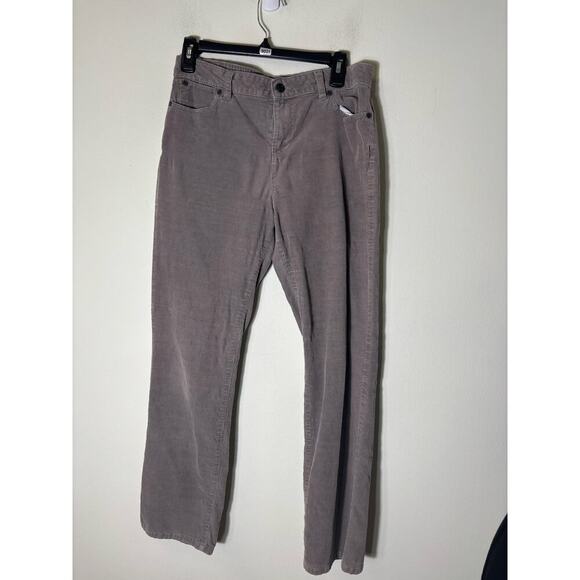Talbots Gray Corduroy Pants Sz 10P - Picture 2 of 2
